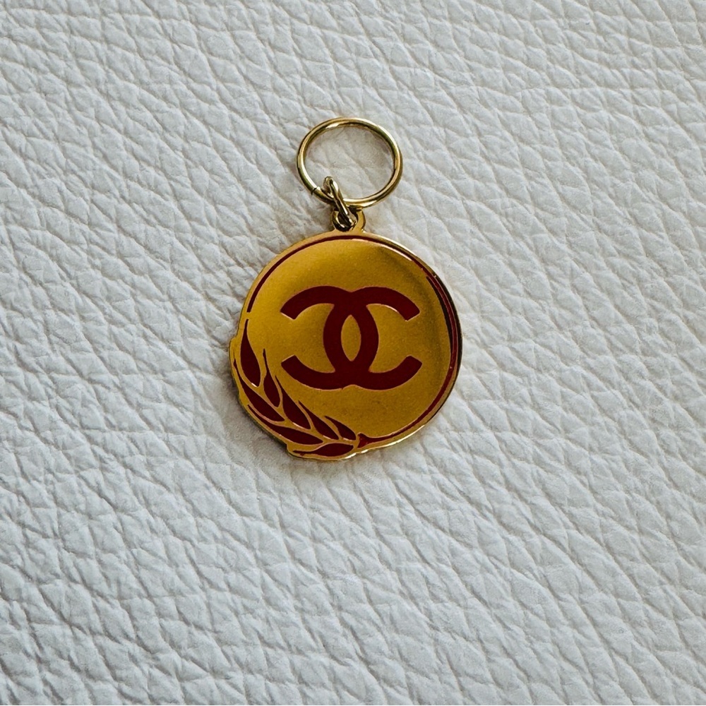 Chanel gold and red wheat charm limited edition 100% authentic